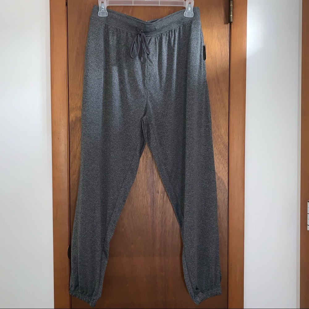Women’s XL ST REVOLUTION Heathered Charcoal Gray Cotton / Poly Joggers Pants NWT